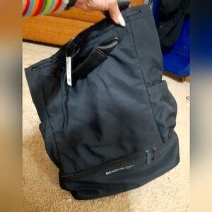 Black yoga workout bag